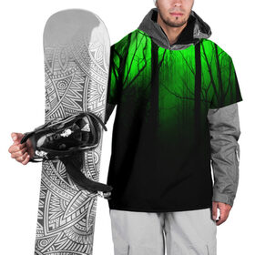 Накидка на куртку 3D с принтом G-loomy в Новосибирске, 100% полиэстер |  | Тематика изображения на принте: fog | forest | gloomy | green fog | night | radiation | trees | деревья | зеленый туман | лес | мрачный | ночь | радиация | туман