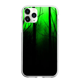 Чехол для iPhone 11 Pro матовый с принтом G-loomy в Новосибирске, Силикон |  | Тематика изображения на принте: fog | forest | gloomy | green fog | night | radiation | trees | деревья | зеленый туман | лес | мрачный | ночь | радиация | туман