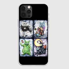 Чехол для iPhone 12 Pro Max с принтом Halloween в Новосибирске, Силикон |  | cat | cats | ghost | halloween | monster | skull | zombie | зомби | кладбище | кот | кошка | летучая | монстр | монстры | мышь | приведение | приведения | призрак | призраки | тыква | хэллоуин | череп