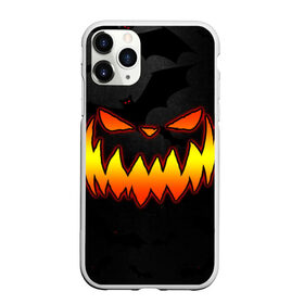 Чехол для iPhone 11 Pro Max матовый с принтом Pumpkin smile and bats в Новосибирске, Силикон |  | 2020 | bat | bats | face | halloween | mask | nightmare | pumpkin | scary | smile | smiling | летучая | лицо | маска | мыши | мышь | привидение | страшная | тыква | улыбка | хэлоуин