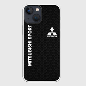 Чехол для iPhone 13 mini с принтом MITSUBISHI в Новосибирске,  |  | mitsubishi | авто | автомобиль | лого | логотип | митсубиси | митсубиши | соты | текстура