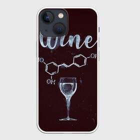 Чехол для iPhone 13 mini с принтом Формула Винишка в Новосибирске,  |  | Тематика изображения на принте: wine | винишко | вино | виски | девичник
