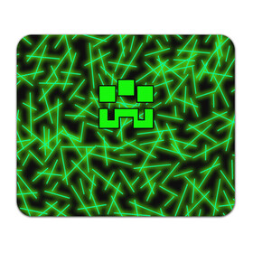 Коврик для мышки прямоугольный с принтом Minecraft creeper в Новосибирске, натуральный каучук | размер 230 х 185 мм; запечатка лицевой стороны | alex | blox | creeper | dungeons | logo game | pixel | steve | алекс | герои | голем | детям | зомби | квадраты | кислотный | крипер | куб | логотипы игр | майнкрафт | мальчикам | мобы | неоновый | персонажи | пиксель