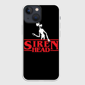 Чехол для iPhone 13 mini с принтом Siren Head в Новосибирске,  |  | 6789 | foundation | head | scp | siren | sirenhead | stranger | things | голова | дела | объект | объекты | очень | сирена | сиреноголовый | странные | фонд