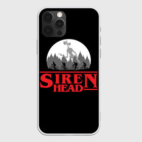 Чехол для iPhone 12 Pro Max с принтом Siren Head в Новосибирске, Силикон |  | Тематика изображения на принте: 6789 | foundation | head | scp | siren | sirenhead | stranger | things | голова | дела | объект | объекты | очень | сирена | сиреноголовый | странные | фонд