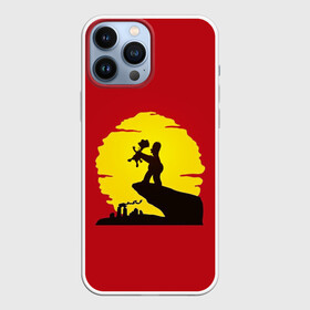 Чехол для iPhone 13 Pro Max с принтом КОРОЛЬ БАРТ в Новосибирске,  |  | Тематика изображения на принте: африка | барт | закат | коль лев | мультфильм | симпсоны