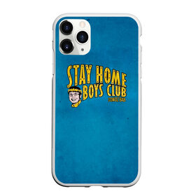 Чехол для iPhone 11 Pro матовый с принтом Stay home boys club в Новосибирске, Силикон |  | bab | rap | sqwoz | sqwoz bab | ауф | ой | реп | репер | рэп | рэпер | сквоз баб | сквозь баб | хип хоп