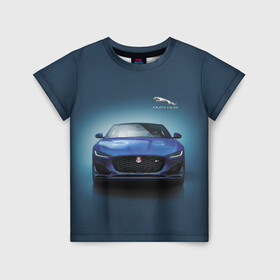 Детская футболка 3D с принтом Jaguar в Новосибирске, 100% гипоаллергенный полиэфир | прямой крой, круглый вырез горловины, длина до линии бедер, чуть спущенное плечо, ткань немного тянется | car | jaguar | power | predator | автомобиль | мощь | хищник | ягуар