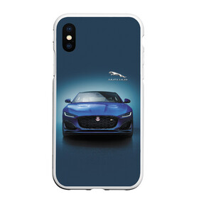 Чехол для iPhone XS Max матовый с принтом Jaguar в Новосибирске, Силикон | Область печати: задняя сторона чехла, без боковых панелей | Тематика изображения на принте: car | jaguar | power | predator | автомобиль | мощь | хищник | ягуар