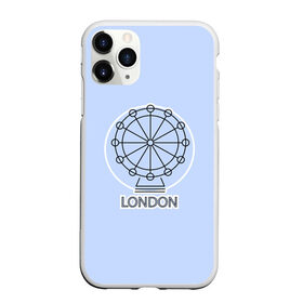 Чехол для iPhone 11 Pro Max матовый с принтом Лондон London Eye в Новосибирске, Силикон |  | Тематика изображения на принте: blue circle | england | english | europe | eye | gb | icon | london | travel | uk | vacation | англия | аттракцион | великобритания | европа | иконка | колесо обозрения | лондон | лондонский глаз | надпись | отпуск | поездка | путешествие |