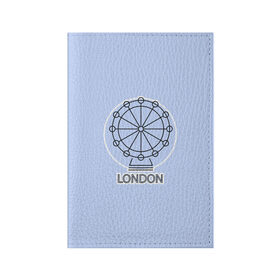 Обложка для паспорта матовая кожа с принтом Лондон London Eye в Новосибирске, натуральная матовая кожа | размер 19,3 х 13,7 см; прозрачные пластиковые крепления | Тематика изображения на принте: blue circle | england | english | europe | eye | gb | icon | london | travel | uk | vacation | англия | аттракцион | великобритания | европа | иконка | колесо обозрения | лондон | лондонский глаз | надпись | отпуск | поездка | путешествие |