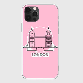 Чехол для iPhone 12 Pro Max с принтом Лондон London Tower bridge в Новосибирске, Силикон |  | bridge | england | english | gb | london | tower | uk | английский | англия | башни | великобритания | закат | иконка | лайнарт | лондон | мост | надпись | розовый круг | слово | тауэрский | юк