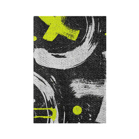 Обложка для паспорта матовая кожа с принтом Grunge Texture в Новосибирске, натуральная матовая кожа | размер 19,3 х 13,7 см; прозрачные пластиковые крепления | art | background | cross | grunge | paint | strokes | texture | арт | гранж | краска | крест | мазки | текстура | фон