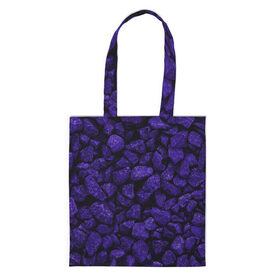 Сумка 3D повседневная с принтом Purple-$tone$ в Новосибирске, 100% полиэстер | Плотность: 200 г/м2; Размер: 34×35 см; Высота лямок: 30 см | abstraction | forms | gravel | pebbles | purple | stones | texture | абстракция | галька | гравий | камни | текстура | фиолетовый | формы