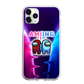 Чехол для iPhone 11 Pro Max матовый с принтом Among Us glow в Новосибирске, Силикон |  | among us | game | rdamgus | амонг ас | амунг ас | игра | космонавт | космос | мультяшный | персонаж