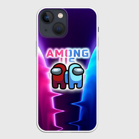 Чехол для iPhone 13 mini с принтом Among Us glow в Новосибирске,  |  | among us | game | rdamgus | амонг ас | амунг ас | игра | космонавт | космос | мультяшный | персонаж