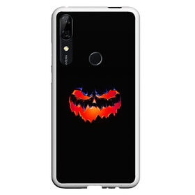 Чехол для Honor P Smart Z с принтом HALLOWEEN в Новосибирске, Силикон | Область печати: задняя сторона чехла, без боковых панелей | злая тыква | подарок на хэллоуин | тыква светящаяся | хэллоуин