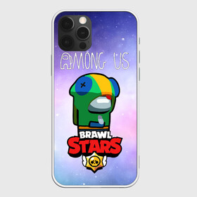 Чехол для iPhone 12 Pro с принтом Among us and Brawl Stars  в Новосибирске, силикон | область печати: задняя сторона чехла, без боковых панелей | among | among us | among us and brawl stars | among us brawl | among us brawl stars | among us brawl stars леон | among us leon | among us leon brawl stars | among us леон | brawl | brawl stars | brawl stars leon | амонг ас бравл старс | амонг 