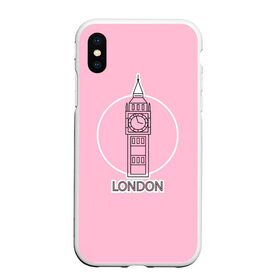 Чехол для iPhone XS Max матовый с принтом Биг Бен, Лондон, London в Новосибирске, Силикон | Область печати: задняя сторона чехла, без боковых панелей | big ben | clock | england | europe | london | pink | travel | англия | башня | башня елизаветы | биг бен | великобритания | европа | иконка | круг | лондон | надпись | путешествия | розовый | символ | часы