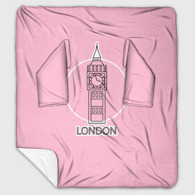 Плед с рукавами с принтом Биг Бен Лондон London в Новосибирске, 100% полиэстер | Закругленные углы, все края обработаны. Ткань не мнется и не растягивается. Размер 170*145 | Тематика изображения на принте: big ben | clock | england | europe | london | pink | travel | англия | башня | башня елизаветы | биг бен | великобритания | европа | иконка | круг | лондон | надпись | путешествия | розовый | символ | часы
