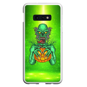 Чехол для Samsung S10E с принтом Zombie в Новосибирске, Силикон | Область печати: задняя сторона чехла, без боковых панелей | blood | diablo | haloween | horror | дьявол | зомби | кости | кровь | мозги | мясо | страшилка | ужасы | хеллоуин | хелоуин