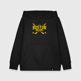 Детская толстовка хлопок с принтом Boston Bruins в Новосибирске, 100% хлопок | Круглый горловой вырез, эластичные манжеты, пояс, капюшен | Тематика изображения на принте: boston | boston bruins | bruins | hockey | nhl | usa | бостон | бостон брюинз | нхл | спорт | сша | хоккей | шайба