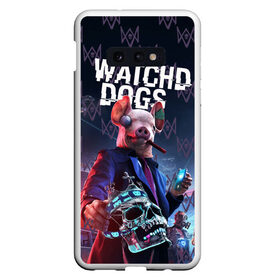 Чехол для Samsung S10E с принтом Watch Dogs: Legion в Новосибирске, Силикон | Область печати: задняя сторона чехла, без боковых панелей | Тематика изображения на принте: 