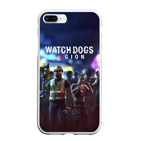 Чехол для iPhone 7Plus/8 Plus матовый с принтом WATCH DOGS: LEGION в Новосибирске, Силикон | Область печати: задняя сторона чехла, без боковых панелей | 