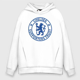 Мужское худи Oversize хлопок с принтом Chelsea FC в Новосибирске, френч-терри — 70% хлопок, 30% полиэстер. Мягкий теплый начес внутри —100% хлопок | боковые карманы, эластичные манжеты и нижняя кромка, капюшон на магнитной кнопке | blue | chelsea | club | english | fc | football | london | retirees | soccer | английский | клуб | лондон | пенсионеры | синие | фк | футбол | футбольный | челси