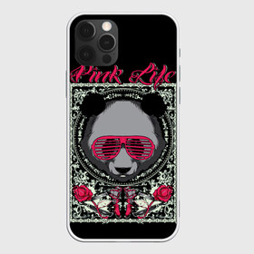 Чехол для iPhone 12 Pro Max с принтом Розовая жизнь в Новосибирске, Силикон |  | голова медведя. | голова панды | медведи | орнамент | панда | панда в розовых очках | розовая жизнь | розовый стиль | розы