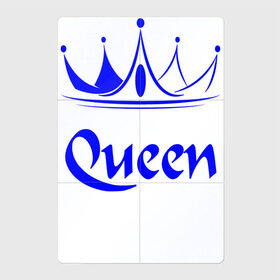 Магнитный плакат 2Х3 с принтом Queen в Новосибирске, Полимерный материал с магнитным слоем | 6 деталей размером 9*9 см | blue crown | crown | crown print | queen | queen lettering | queen print | королева | корона | надпись королева | принт королева | принт короны | синяя корона