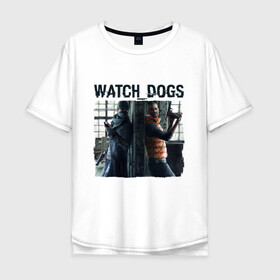 Мужская футболка хлопок Oversize с принтом Watch dogs (Z) в Новосибирске, 100% хлопок | свободный крой, круглый ворот, “спинка” длиннее передней части | black viceroys | ubisoft montreal | watch dogs | watchdogs | watch_dogs | взлом | делфорд уэйд | дефолт | джей би | джей би маркович | дэмиен брэнкс | клара лилл | куинн | лаки | лис | мститель | пирс | рэймонд кинни | сторожевые п