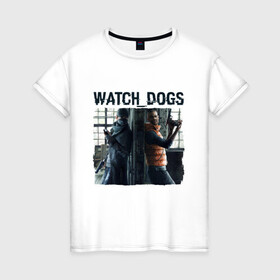 Женская футболка хлопок с принтом Watch dogs (Z) в Новосибирске, 100% хлопок | прямой крой, круглый вырез горловины, длина до линии бедер, слегка спущенное плечо | black viceroys | ubisoft montreal | watch dogs | watchdogs | watch_dogs | взлом | делфорд уэйд | дефолт | джей би | джей би маркович | дэмиен брэнкс | клара лилл | куинн | лаки | лис | мститель | пирс | рэймонд кинни | сторожевые п