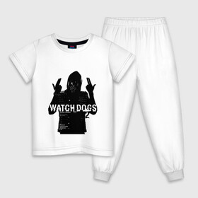 Детская пижама хлопок с принтом Watch dogs 2 (Z) в Новосибирске, 100% хлопок |  брюки и футболка прямого кроя, без карманов, на брюках мягкая резинка на поясе и по низу штанин
 | black viceroys | ubisoft montreal | watch dogs | watchdogs | watch_dogs | взлом | делфорд уэйд | дефолт | джей би | джей би маркович | дэмиен брэнкс | клара лилл | куинн | лаки | лис | мститель | пирс | рэймонд кинни | сторожевые п