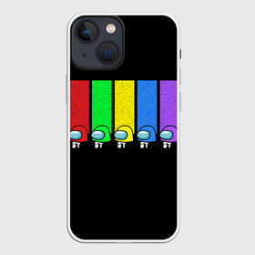Чехол для iPhone 13 mini с принтом Among Us в Новосибирске,  |  | among | among us | crewmate | game | impistor | space | us | vote | выживший | игра | космос | невиновный | предатель | самозванец