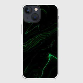 Чехол для iPhone 13 mini с принтом PuRRi в Новосибирске,  |  | abstraction | bright | liquid | stains | texture | wavy | абстракция | волнистый | жидкость | разводы | текстура | яркий