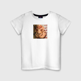 Детская футболка хлопок с принтом SALUKI в Новосибирске, 100% хлопок | круглый вырез горловины, полуприлегающий силуэт, длина до линии бедер | Тематика изображения на принте: rap | saluki | saluki rap | рэп | рэпер | салюки
