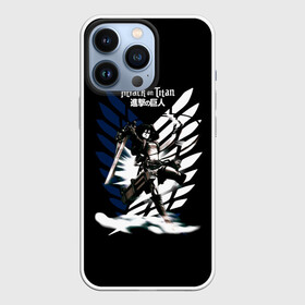 Чехол для iPhone 13 Pro с принтом Микаса Аккерман на фоне герба в Новосибирске,  |  | anime | attack on titan | аниме | армин арлерт | атак он титан | атака на титанов | атака титанов | великаны | гарнизон | колоссальный | леви | легион разведки | лого | манга | микаса аккерман | разведкорпус