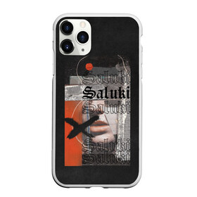 Чехол для iPhone 11 Pro матовый с принтом SALUKI в Новосибирске, Силикон |  | rap | saluki | saluki rap | рэп | рэпер | салюки