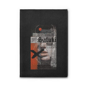 Обложка для автодокументов с принтом SALUKI в Новосибирске, натуральная кожа |  размер 19,9*13 см; внутри 4 больших “конверта” для документов и один маленький отдел — туда идеально встанут права | rap | saluki | saluki rap | рэп | рэпер | салюки