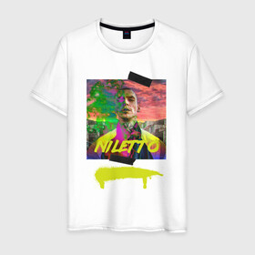 Мужская футболка хлопок с принтом Niletto в Новосибирске, 100% хлопок | прямой крой, круглый вырез горловины, длина до линии бедер, слегка спущенное плечо. | niletto | краш | любимка niletto | нилето