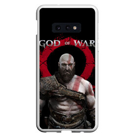 Чехол для Samsung S10E с принтом God of War в Новосибирске, Силикон | Область печати: задняя сторона чехла, без боковых панелей | armor | atreus | axe | cory barlog | god of war | kratos | loki | nextgen | playstation 5 | ps5 | santa monica studiogames | атрей | бог войны | броня | игры | кори барлог | кратос | локи | некстген | плейстейшен 5 | пс5 | рагнарек | рыцарь | топор