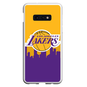 Чехол для Samsung S10E с принтом LOS ANGELES LAKERS в Новосибирске, Силикон | Область печати: задняя сторона чехла, без боковых панелей | Тематика изображения на принте: 24 lakers | kobe bryant | lakers | los angeles lakers | баскетбол. | коби брайант | лос анджелес лейкерс | лосанджелес лейкерс