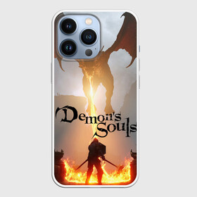 Чехол для iPhone 13 Pro с принтом Demons Souls в Новосибирске,  |  | armor | dark souls | demons souls | dragon | fire | games | knight | namco bandai | nextgen | playstation 5 | praise the sun | ps5 | броня | восславь солнце | дарк соулс | демон соулс | дракон | игры | некстген | огонь | плейстейшен 5 | пс5 | рыцарь | тем