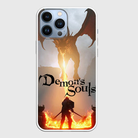 Чехол для iPhone 13 Pro Max с принтом Demons Souls в Новосибирске,  |  | armor | dark souls | demons souls | dragon | fire | games | knight | namco bandai | nextgen | playstation 5 | praise the sun | ps5 | броня | восславь солнце | дарк соулс | демон соулс | дракон | игры | некстген | огонь | плейстейшен 5 | пс5 | рыцарь | тем