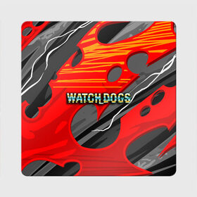 Магнит виниловый Квадрат с принтом Watch Dogs Recing в Новосибирске, полимерный материал с магнитным слоем | размер 9*9 см, закругленные углы | dogs | legion | logo | text | watch | взлом | игра | легион | лого | символ | текст | хак | хакер | хакеры