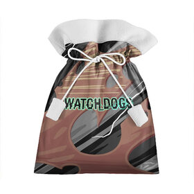 Подарочный 3D мешок с принтом Watch_Dogs в Новосибирске, 100% полиэстер | Размер: 29*39 см | Тематика изображения на принте: dogs | legion | logo | text | watch | взлом | игра | легион | лого | символ | текст | хак | хакер | хакеры