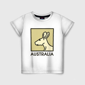 Детская футболка 3D с принтом Australia в Новосибирске, 100% гипоаллергенный полиэфир | прямой крой, круглый вырез горловины, длина до линии бедер, чуть спущенное плечо, ткань немного тянется | australia | австралия | животные | кенгуру | страны