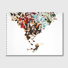 Альбом для рисования с принтом Haikyuu в Новосибирске, 100% бумага
 | матовая бумага, плотность 200 мг. | anime | haikuu | haikyu | haikyuu | haikyy | kageyama | karasuno | nekoma | voleyball | аниме | волейбол | кагеяма | карасуно | некома | хайку | хината | шаторидзава