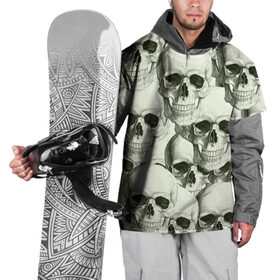Накидка на куртку 3D с принтом Черепа (4 вариант) в Новосибирске, 100% полиэстер |  | Тематика изображения на принте: кости | популярные иллюстрации | скелеты | черепа